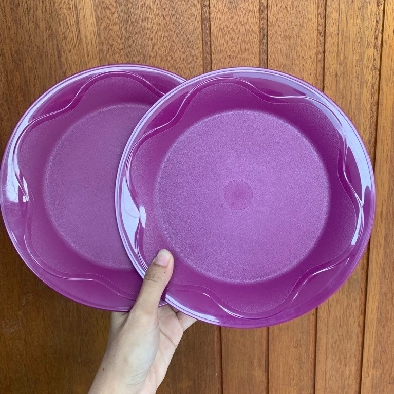OH Plate ungu/piring OH tupperware