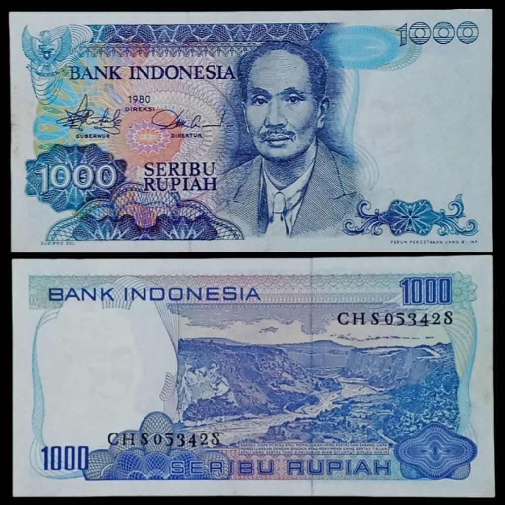 Uang Kuno 1000 Rupiah Sutomo 1980