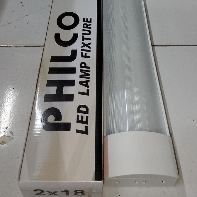 TERBARU - Kap lampu tl t8 RM outbow 2x18 W Komplit set Lampu Philco