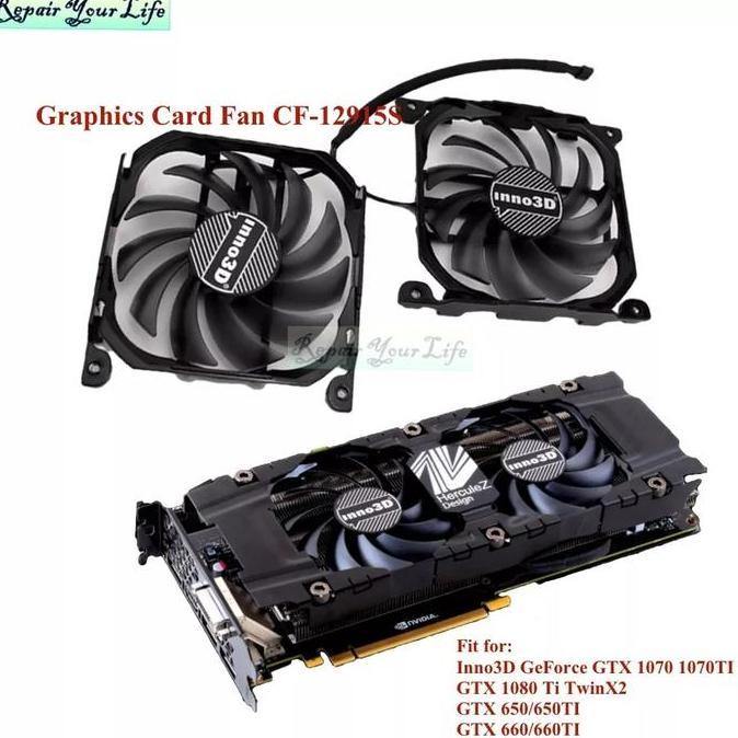 BEBAS ONGKIR - Fan kipas Inno3d GTX 1070 1080 ti Twin X2 Gtx 770 980 CF 12915S