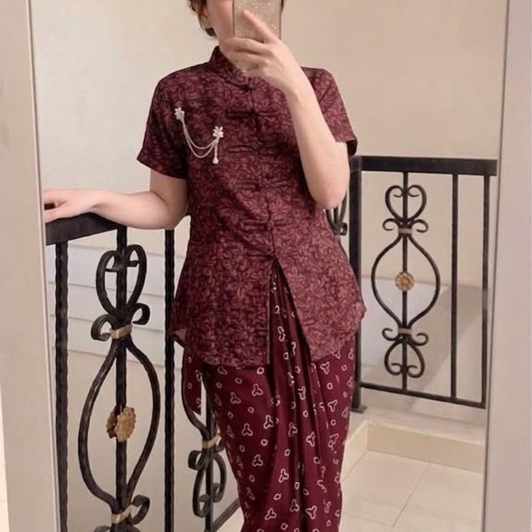 One set kebaya Lavanya dan rok lilit katun free bros