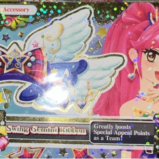 [RARE] Aikatsu Accesories Swing Gemini Ribbon Seira Otoshiro