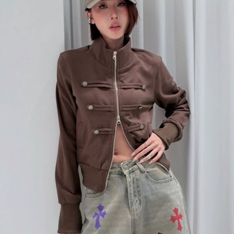 JK188 Premium Jacket Napoleon Military Strap
