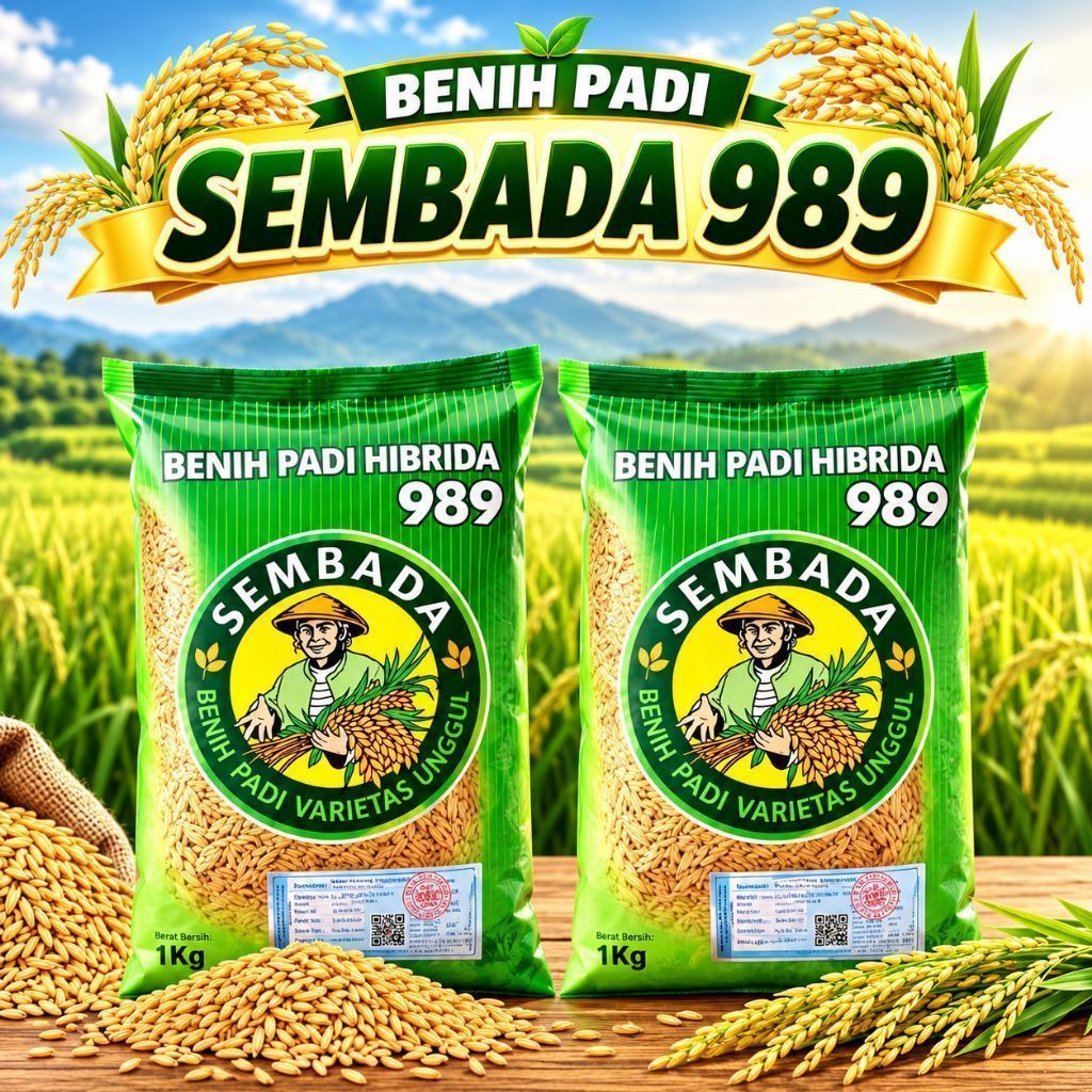 BENIH PADI SEMBADA 989 KEMASAN 1KG