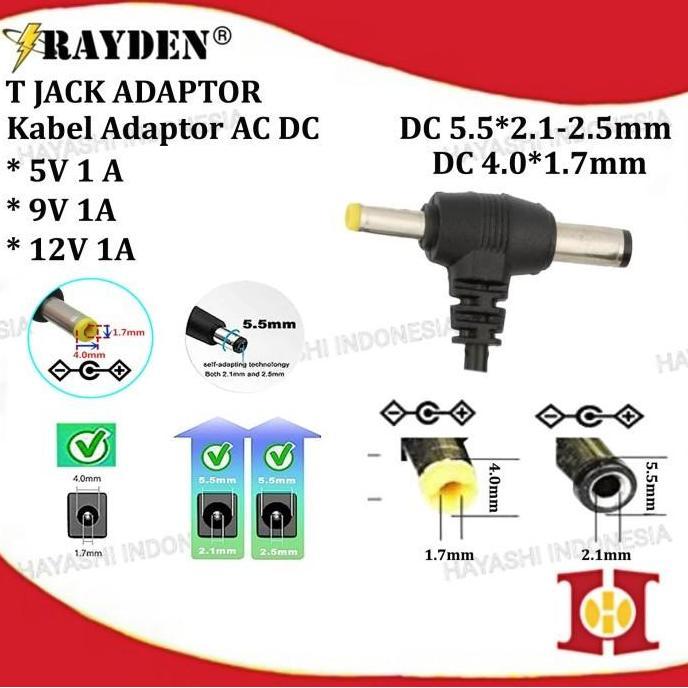 Adaptor AC DC 5V 9V 12V 1A Switching Power Supply STB CCTV Jack T