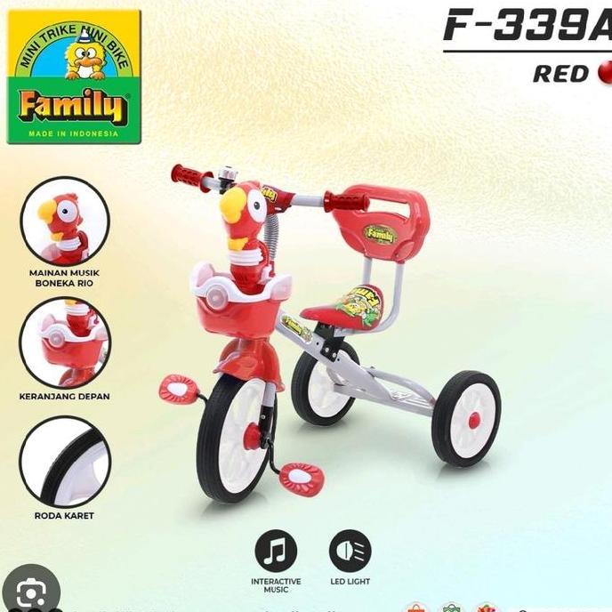 Promo Sepeda Roda 3 Anak Family Sincan Musik Senderan Diskon