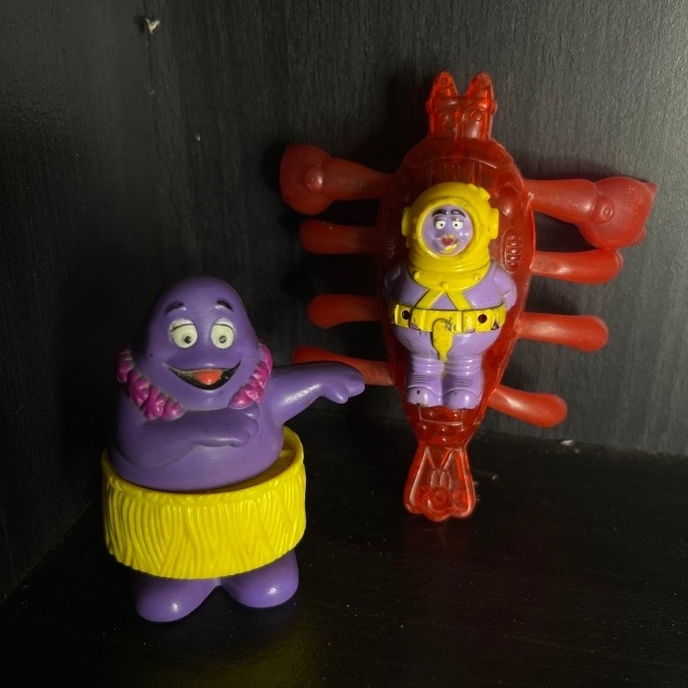 Preloved Figure Maskot Grimace McDonald