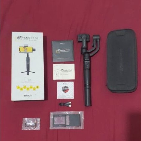 Gimbal stabilizer HP merk Brica B Stedy Pro 2024, second, kondisi unit masih berfungsi dengan baik, 