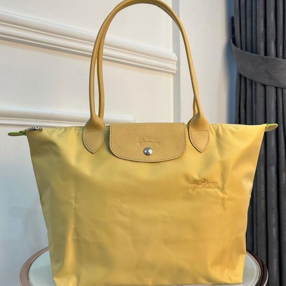 preloved longchamp small long handle yellow