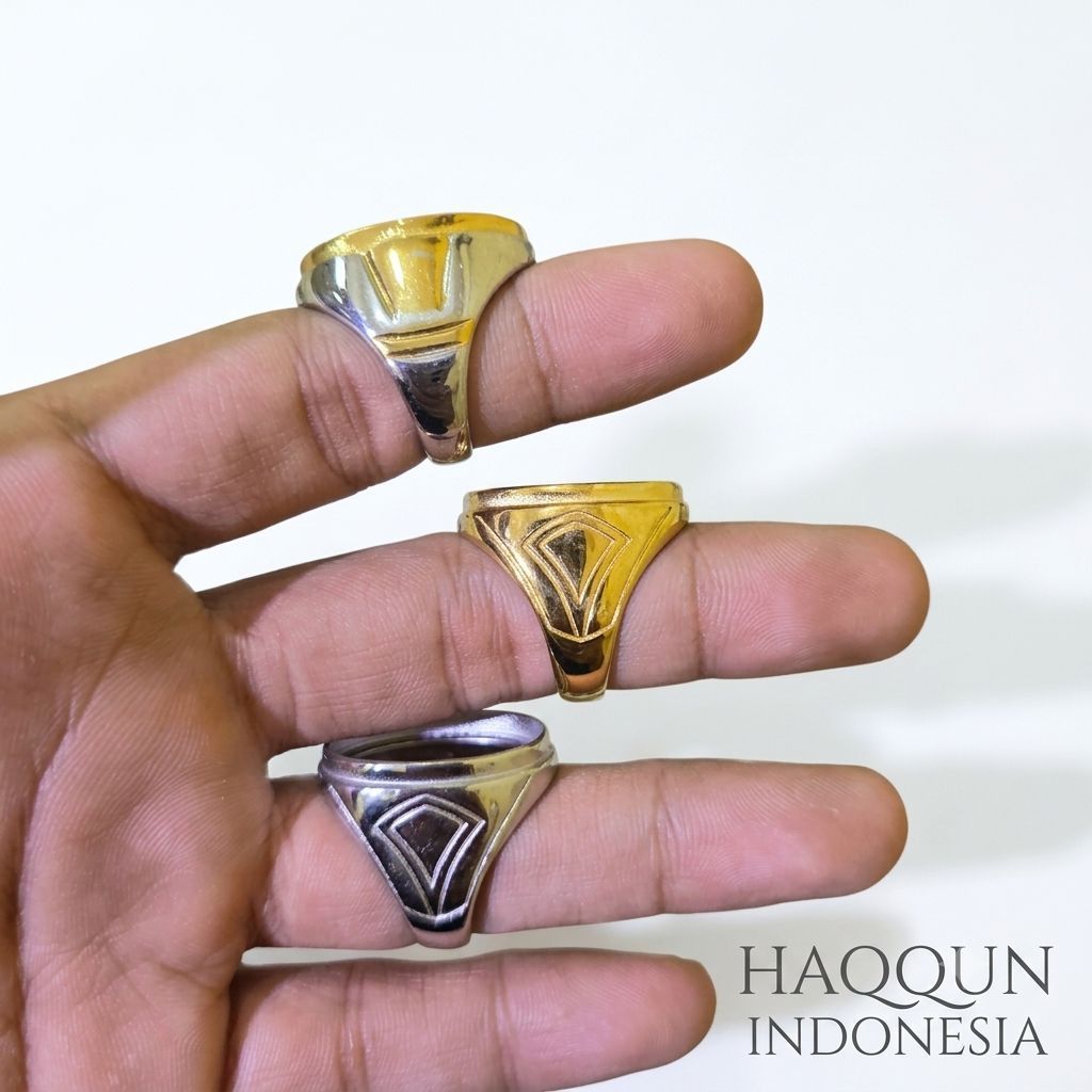 EMBAN RING TITANIUM 13X25MM JUMBO / RING CINCIN MEWAH