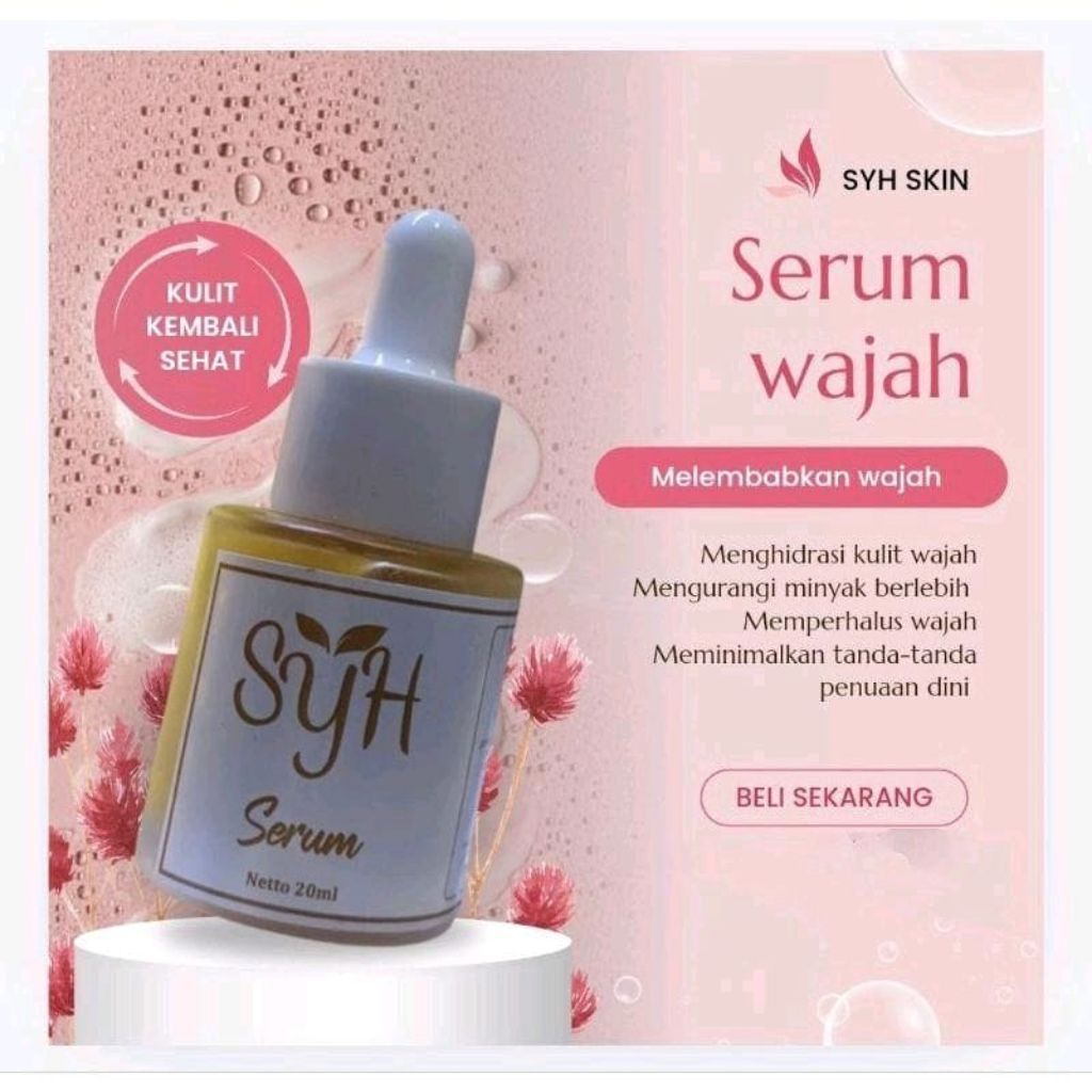 COD BPOM Skincare syh skin eceran serum gold paket lengkap skin syh face serum syh glowing syahreni 