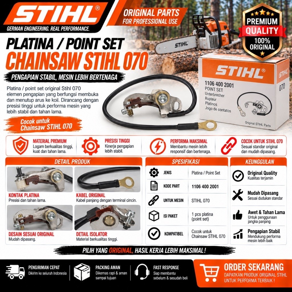 PLATINA CHAINSAW 070 STIHL/POINT SET STIHL 070