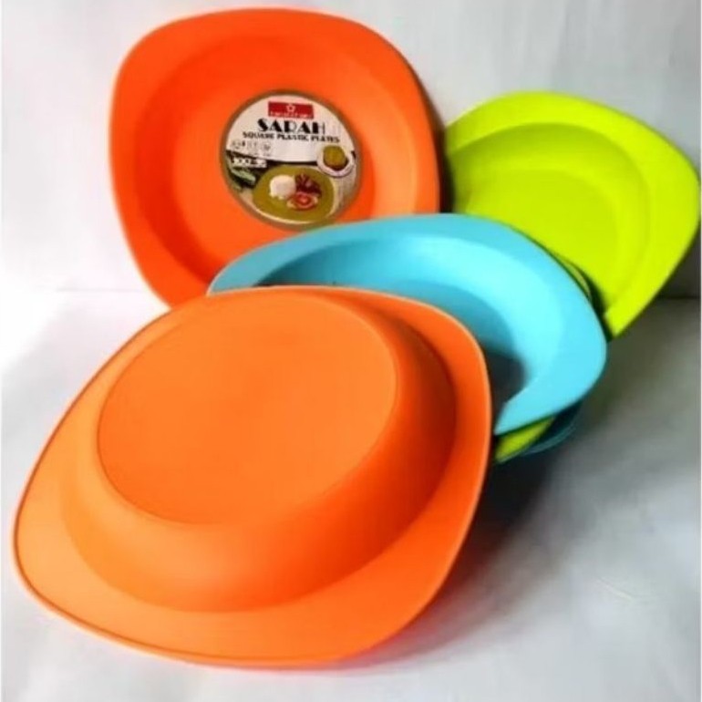 Piring Plastik Sarah / Piring Plastik Sajian Makanan / Piring Plastik Makan Serbaguna