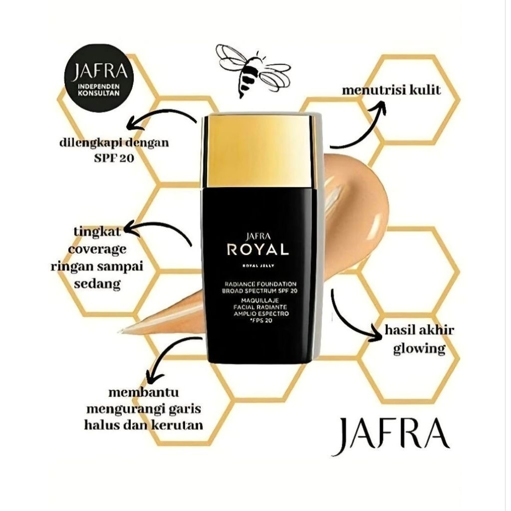 Jafra Royal Radiance Foundation Broad Spectrum Spf 20 / Jafra Royal Jelly Foundation