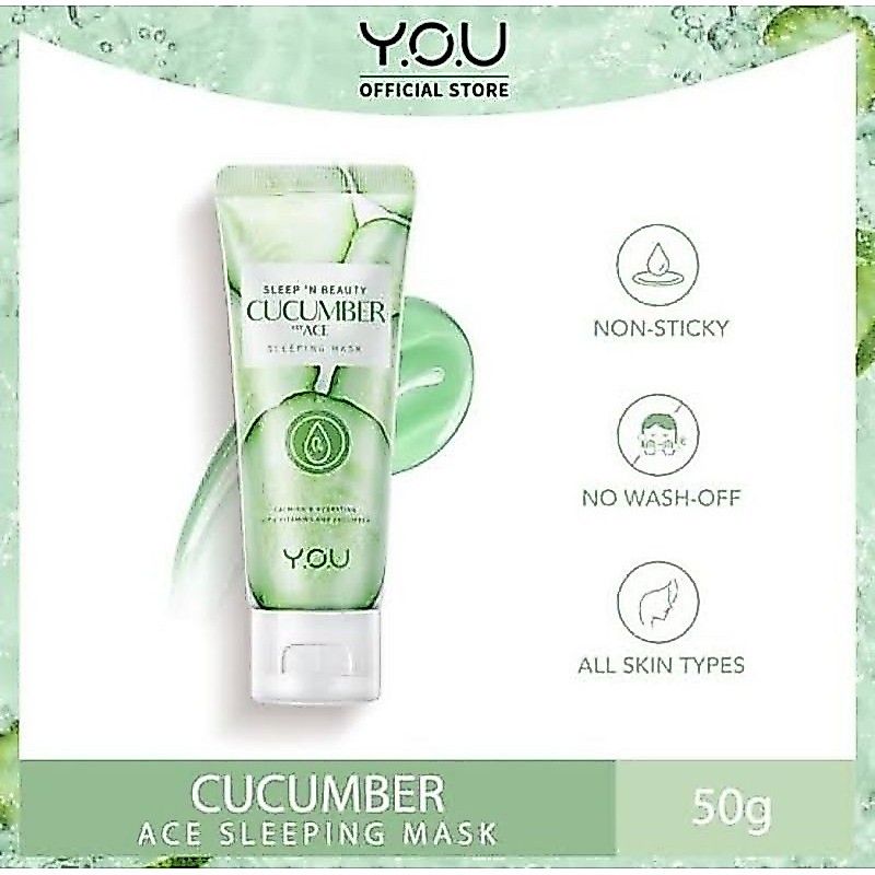 YOU PoreBiotics & Sleep 'n Beauty Mask – Green Tea, Pumpkin, Cucumber & Rice | Clay Mask & Sleeping 
