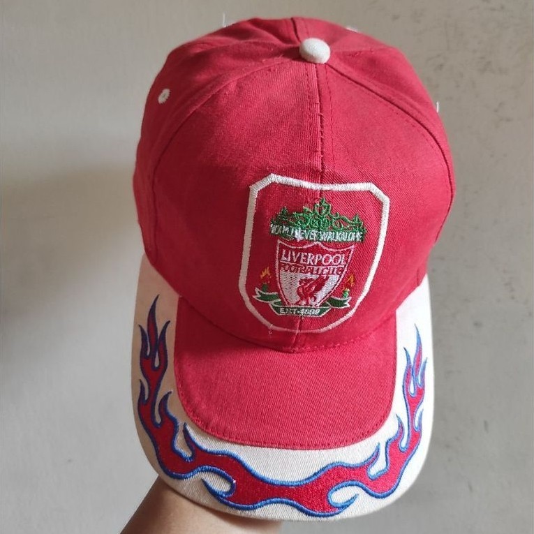 TOPI CAPS VINTAGE RARE LIVERPOOL FC