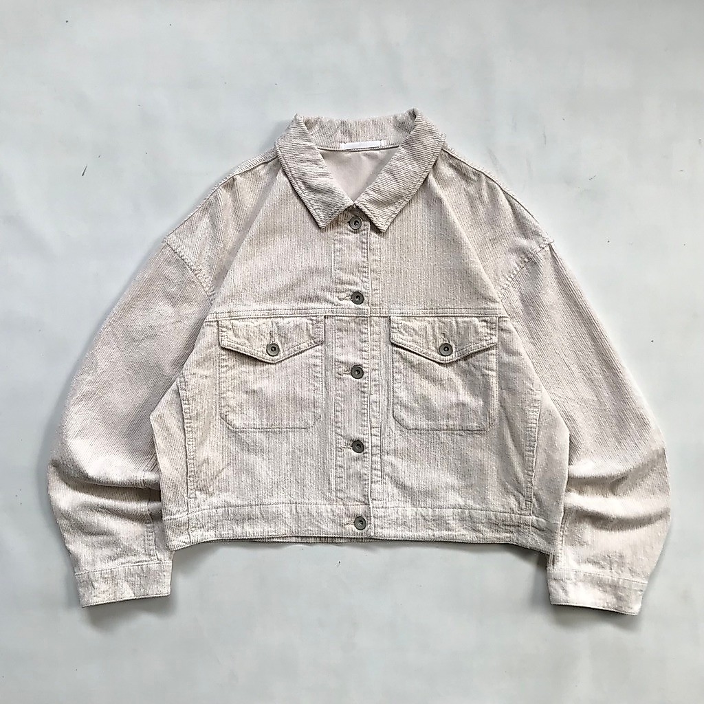 UNIQLO | WORK JACKET CORDUROY CROP/BOXY | Sell4nything