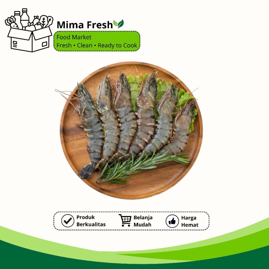 UDANG WINDU SUPER SEGAR  - TIGER PRAWN JUMBO FRESH (HANYA MENERIMA PESANAN DIATAS JAM 15.00 & DIKIRI