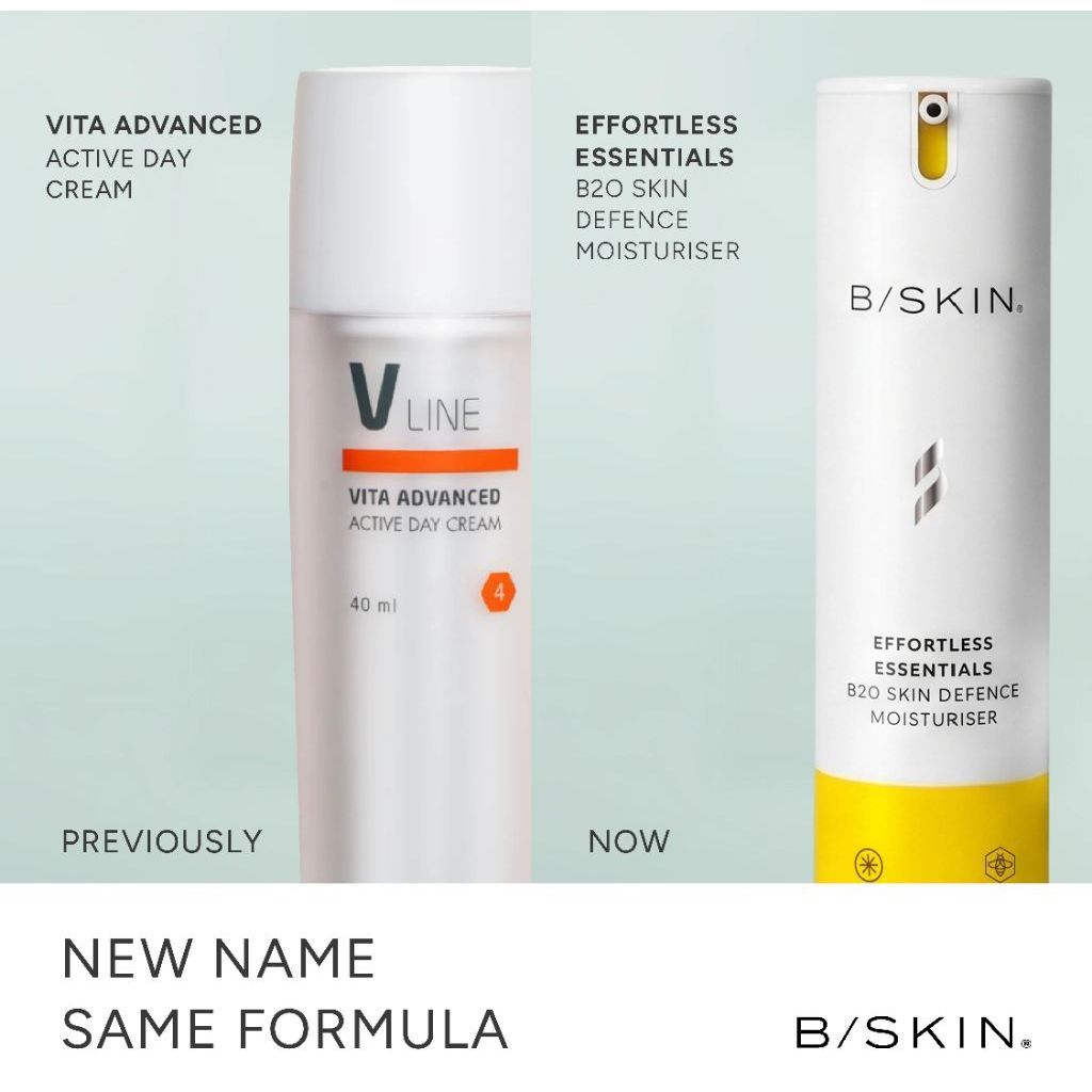 BSKIN Effortless Essentials B20 Skin Defence Moisturiser (40ml) / Vline BSKIN V4 Kemasan Baru