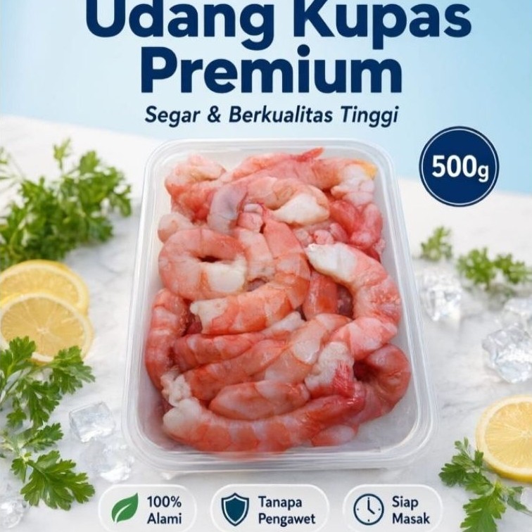 Udang Vaname Kupas 500gr