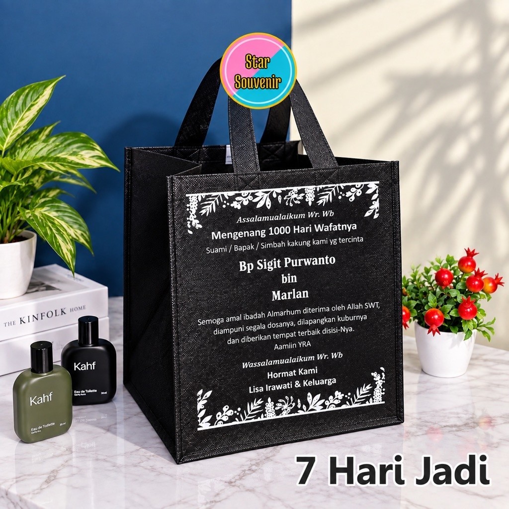 Tas Berkat Tas Haul Tas Berkat Tas Hajatan Sablon Syukuran Hajatan Tahlil Nasi Kotak
