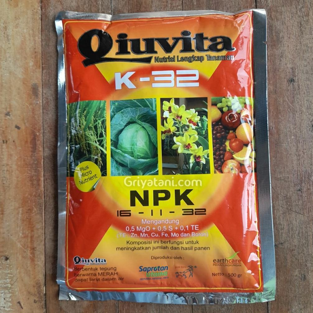 Pupuk Buah Qiuvita Merah K 32 500 Gram
