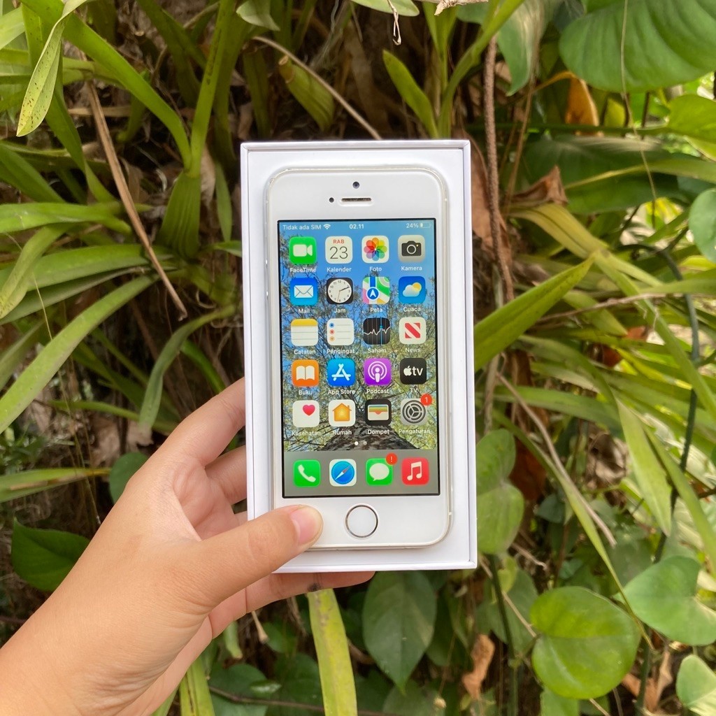 iPhone SE 1st Gen (2016) - 64GB Silver (BEBAS RESET/UPDATE)