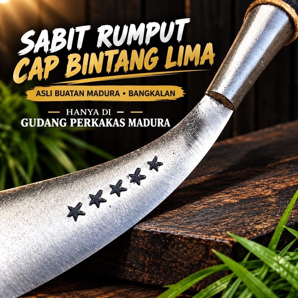 pertanian arit rumput alat pertanian arit rumput super tajam bintang lima