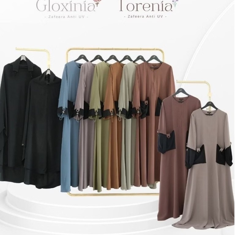 GAMIS SET GLOXINIA BY AFIFATHIN | ABAYA TORENIA | ABAYA SYAR'I TERBARU | GAMIS SET ANTI UV | GAMIS P