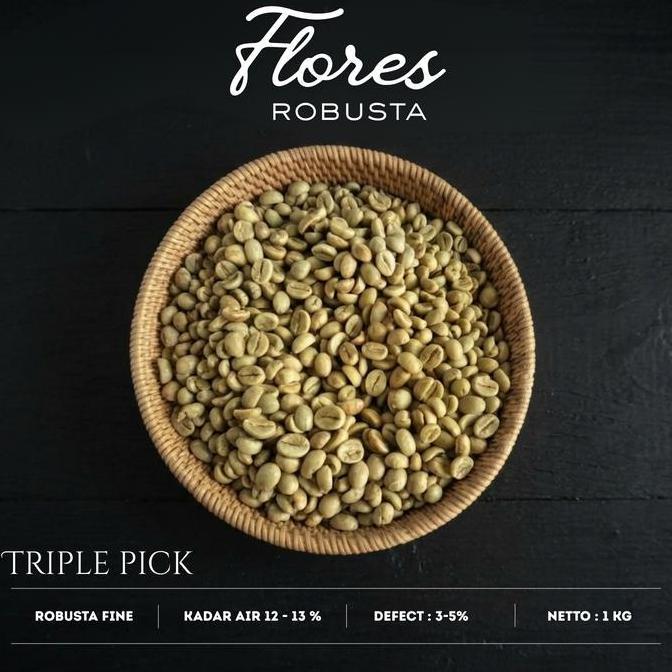 green bean / Biji kopi robusta flores TERMURAH