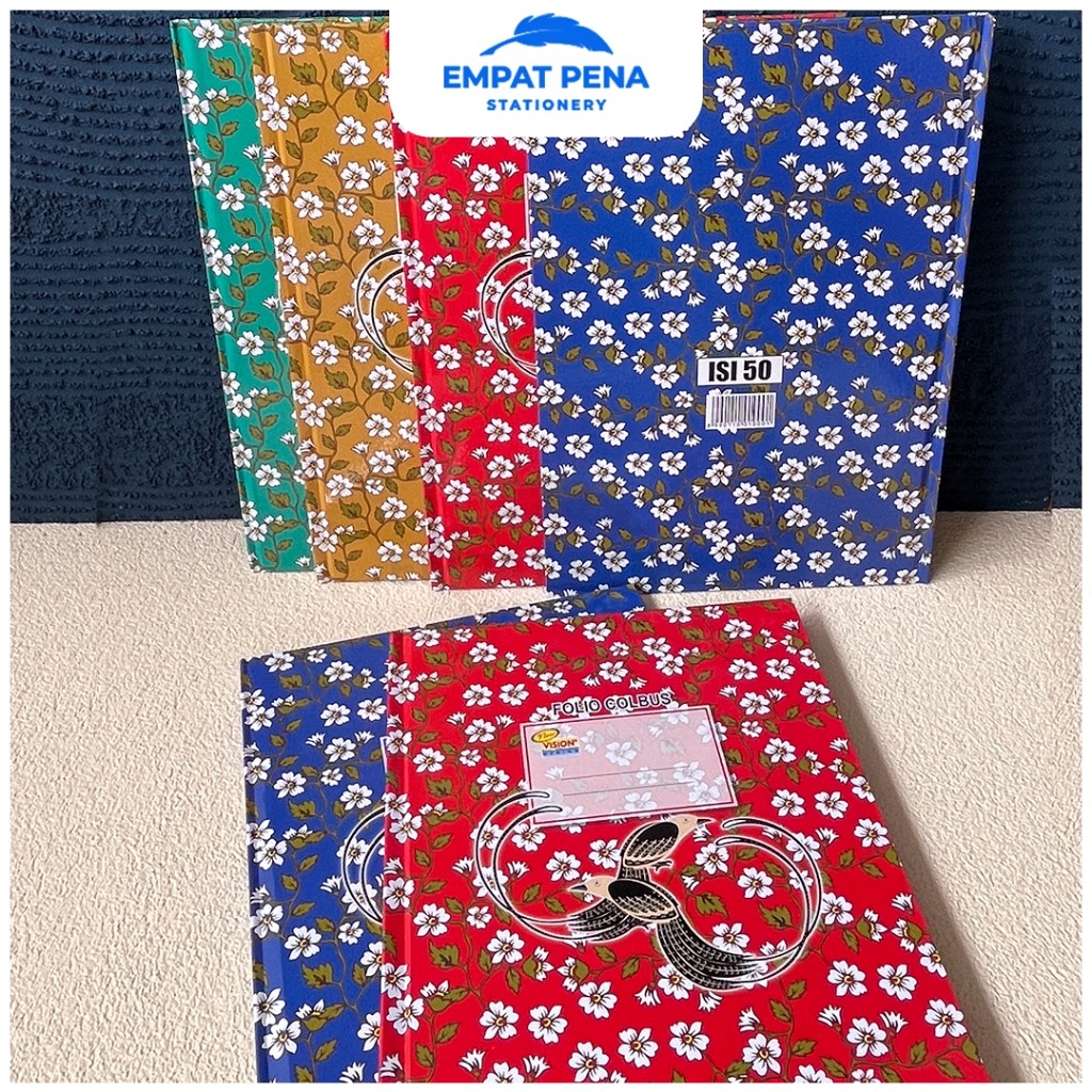 [PCS] Buku Hard Cover Vision Kwarto Isi 50 100 200 Lembar Buku Kas Catatan Akuntansi Agenda Kerja Mu