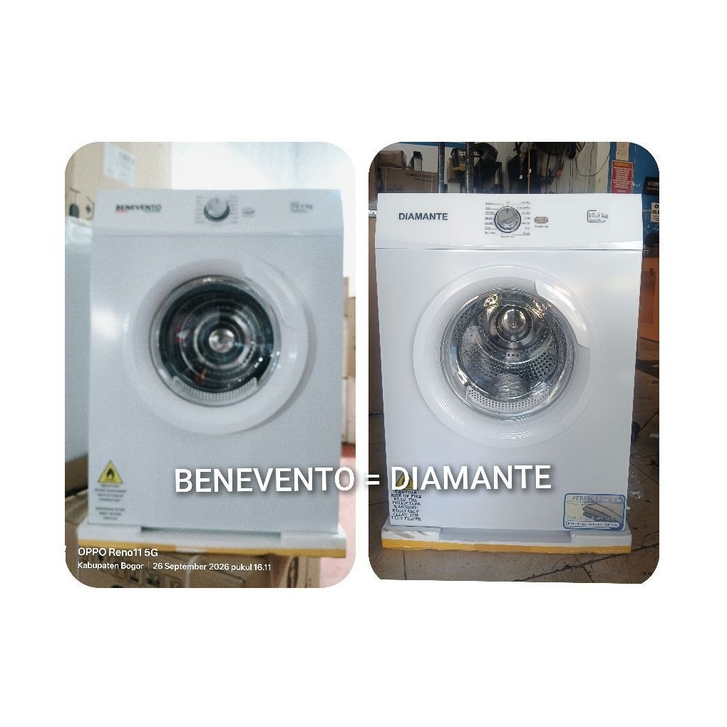 dryer pengering diamante benevento electrolux