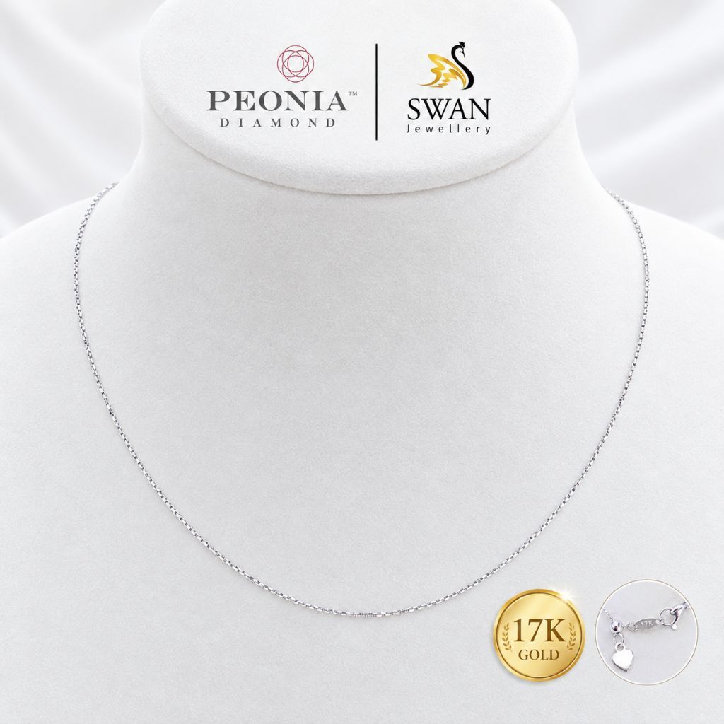 Kalung Emas Santa Model Serut  - Peonia by Swan Jewellery