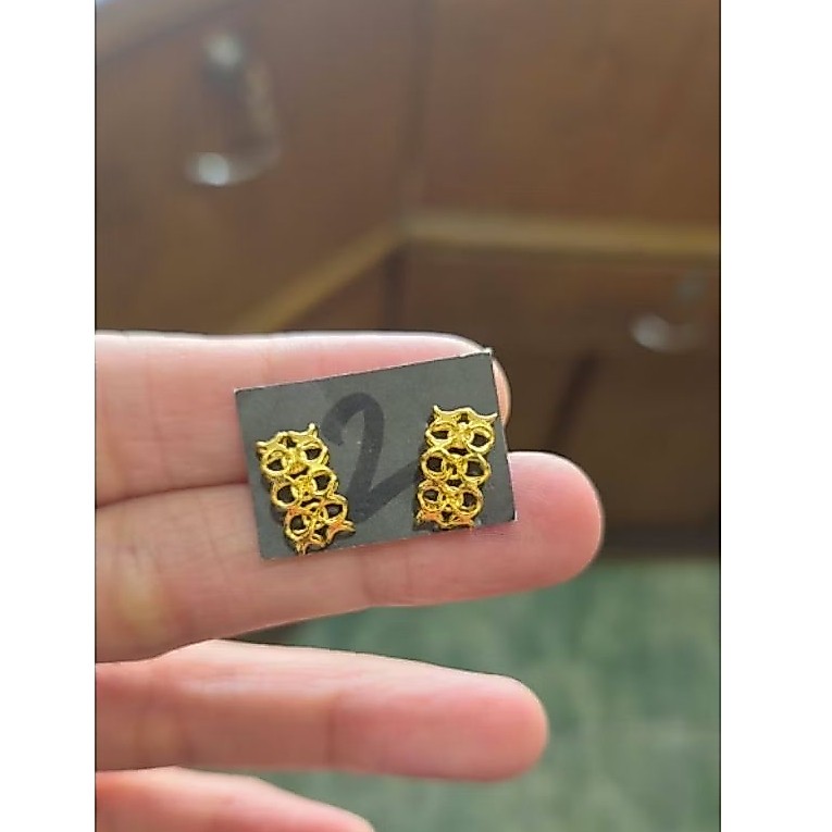 anting tusuk - emas 24k(LM)-emas 99,99- 2gr