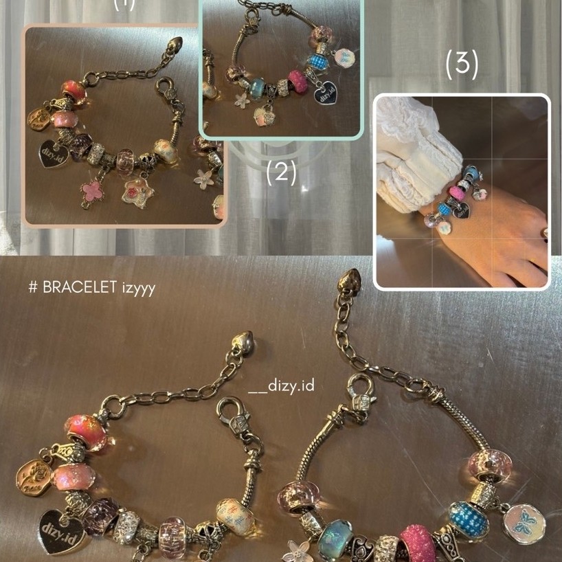 BRACELET.IZY (pandora) with charm