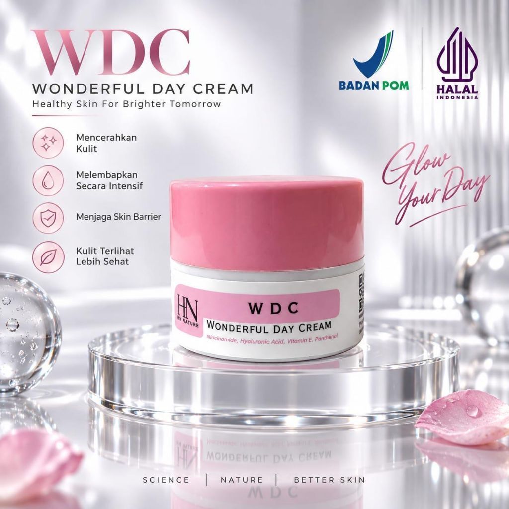 WONDERFUL DAY CREAM (Cream Siang Glowing Express) BPOM HALAL By HEN NATURE