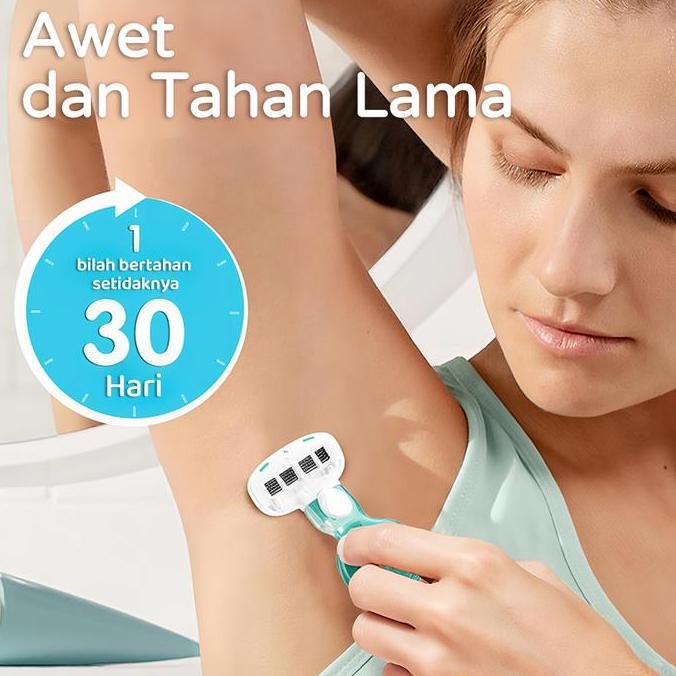 B Alat Cukur Wanita Manual Shaver Penghilang Bulu Ketiak dan Tubuh