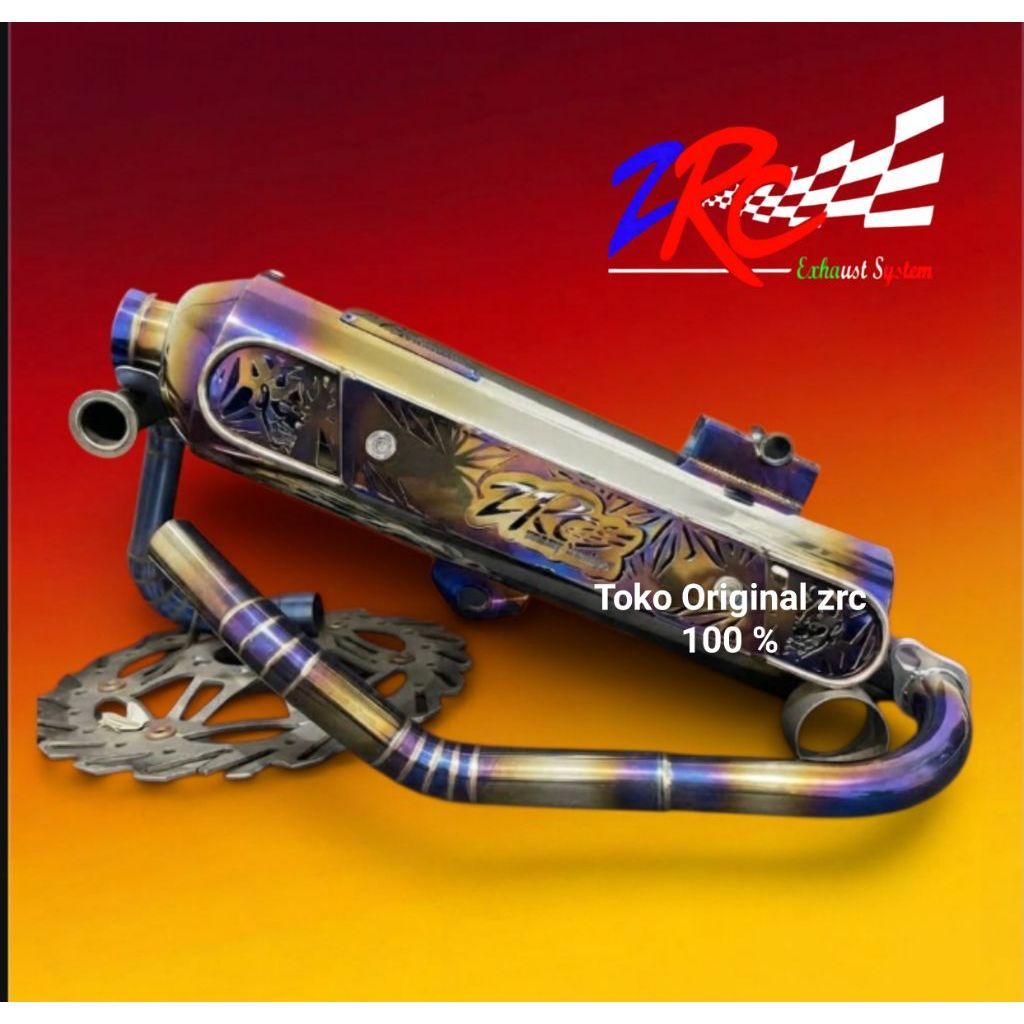 KNALPOT ZRC STAINLESS PELANGI MATIC Vario, Aerox,PCX, NMAX