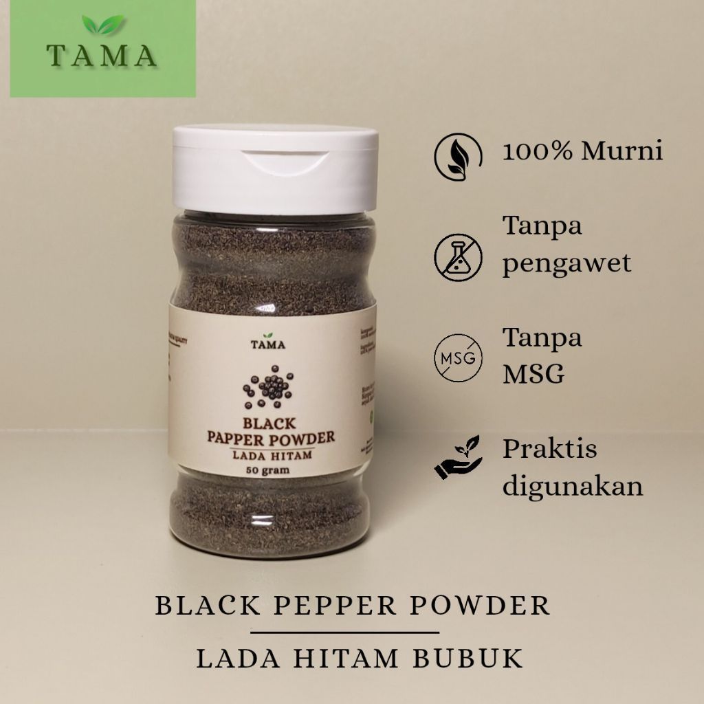 TAMA Bubuk Lada Hitam Bubuk Lada Hitam 50 gram