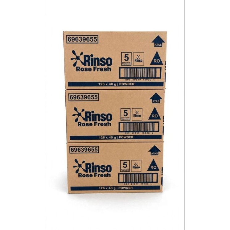 Rinso Detergent Bubuk 1000an 40gr | 1Dus (126 Sachet)
