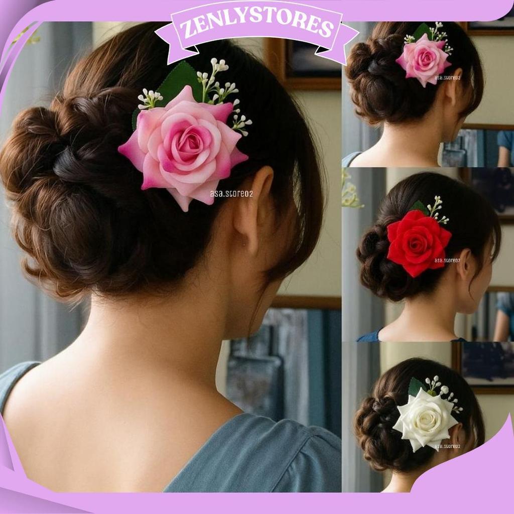 Tusuk Konde Bunga Mawar/Tusuk Konde Rambut Sanggul ASA Sale