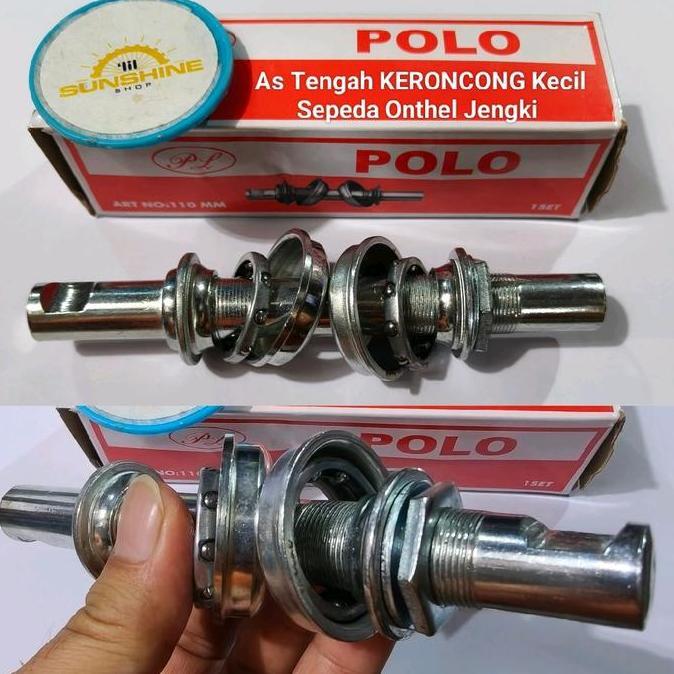 As Tengah BULAT BB KERONCONG KECIL Kuncian PEN Untuk Crank Piringan Sepeda Jadul Onthel 28 Kebo Onta