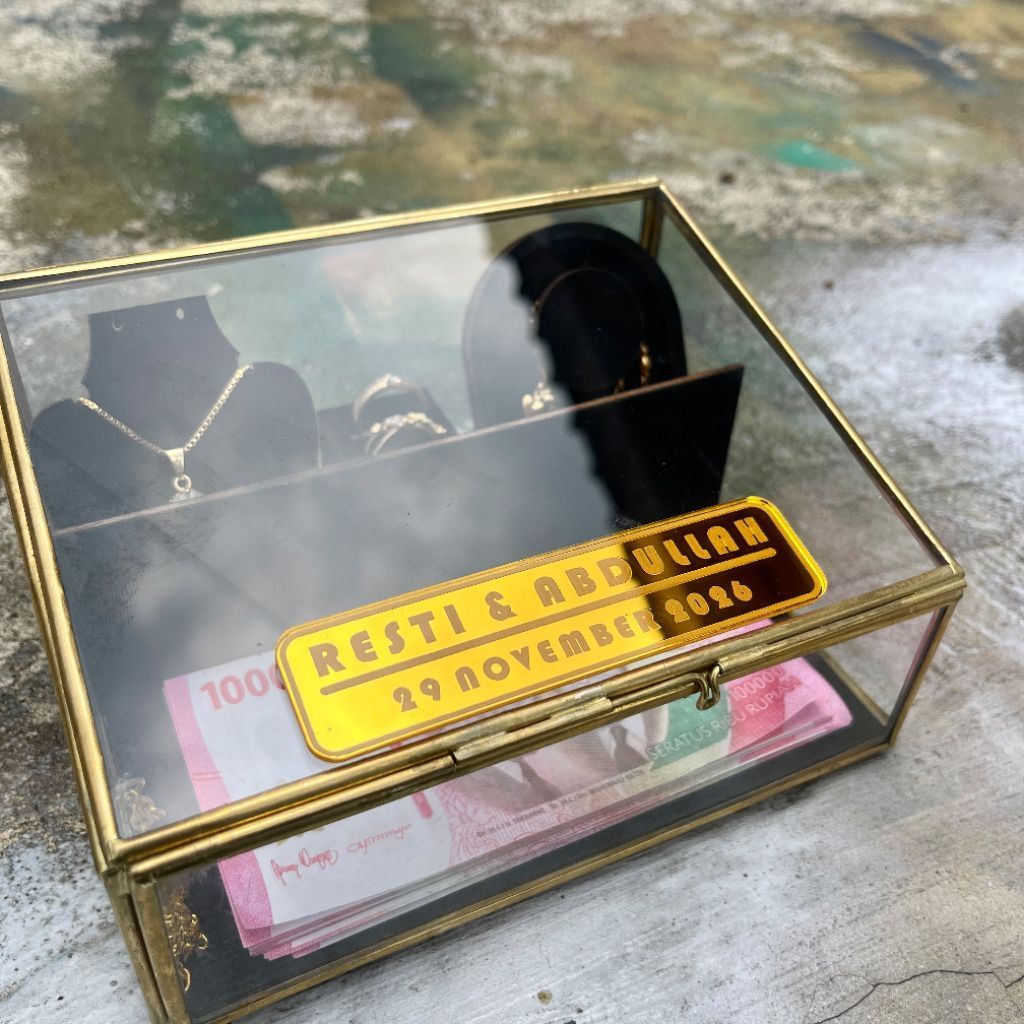 kotak mahar terrarium pernikahan /kotak mahar fullset /kotak mahar custom