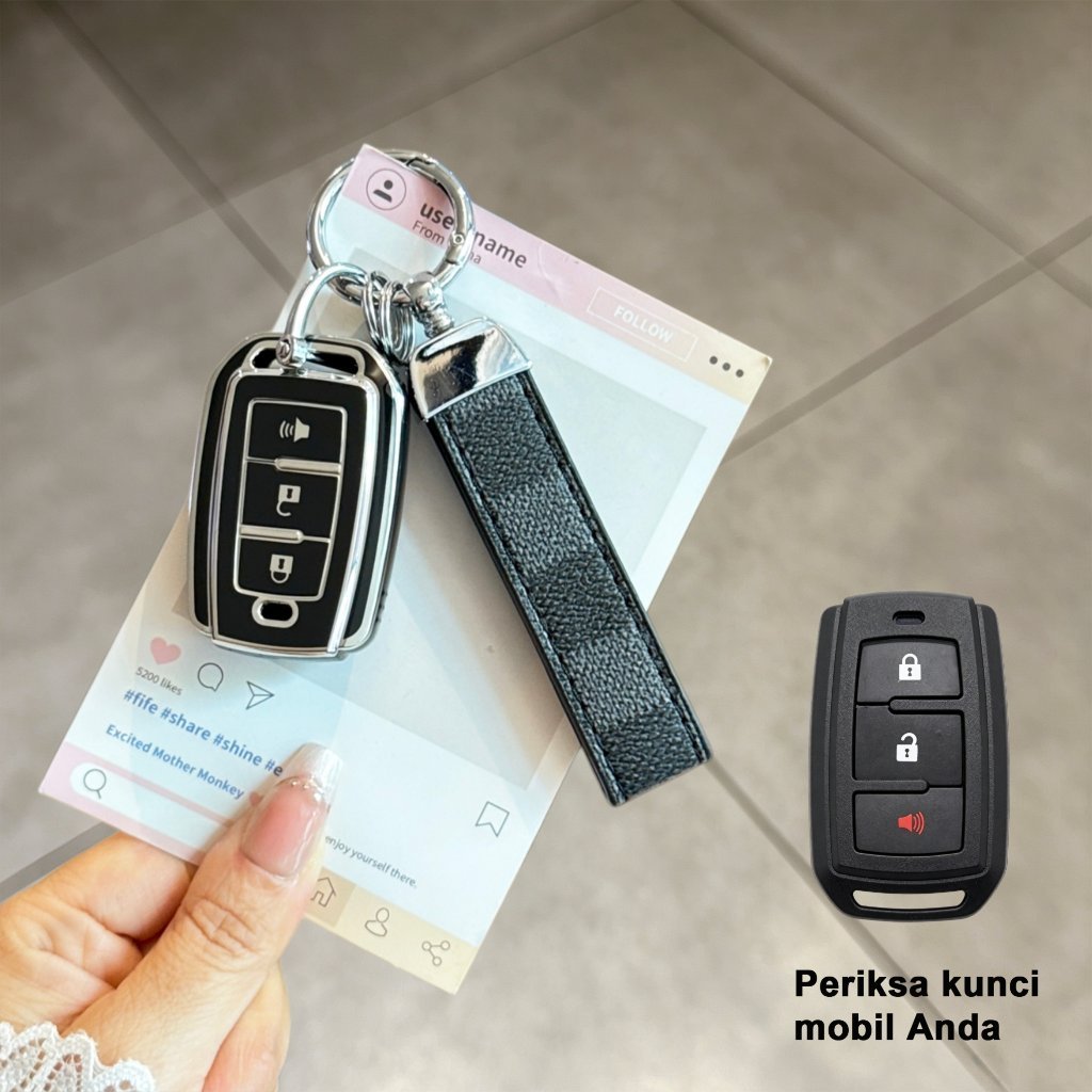 Sarung Kunci Remote Toyota Avanza Veloz Etios Valco 2012-2015 Bahan TPU Daihatsu Xenia