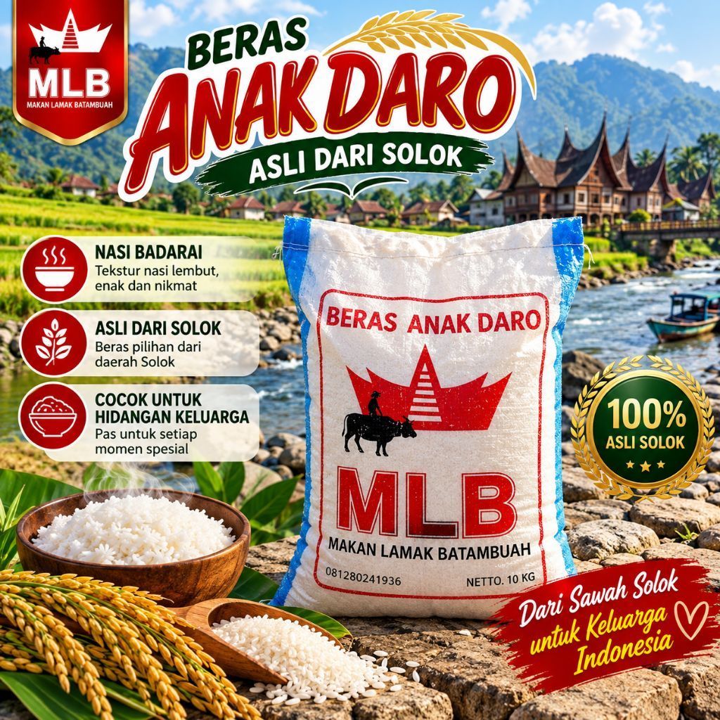 Anak Daro, Beras Solok 10 Kg