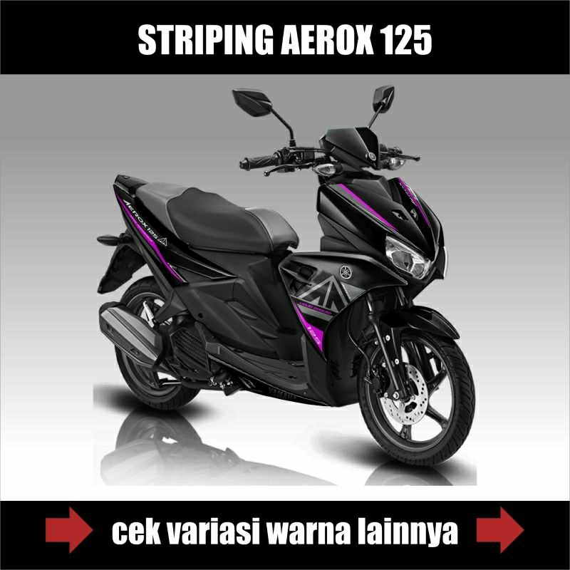 Striping Aerox 125 LC Grafis Ori / Stiker Motor Aerox 125 / Sticker List / Liss Variasi Aerox 125 / 