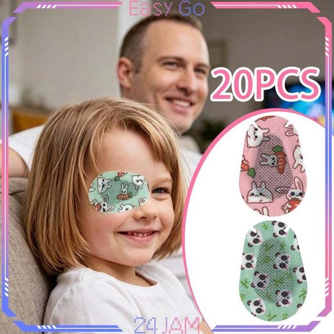 SUNDDAYBEST Isi 20pcs Plester Penutup Mata Anak Eye Patch Lazy Eye Patch Terapi Mata Terapi Penutup 