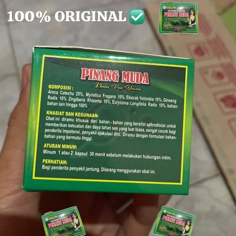 Kapsul Kesehatan Pinang isi 20 Kapsul ORIGINAL