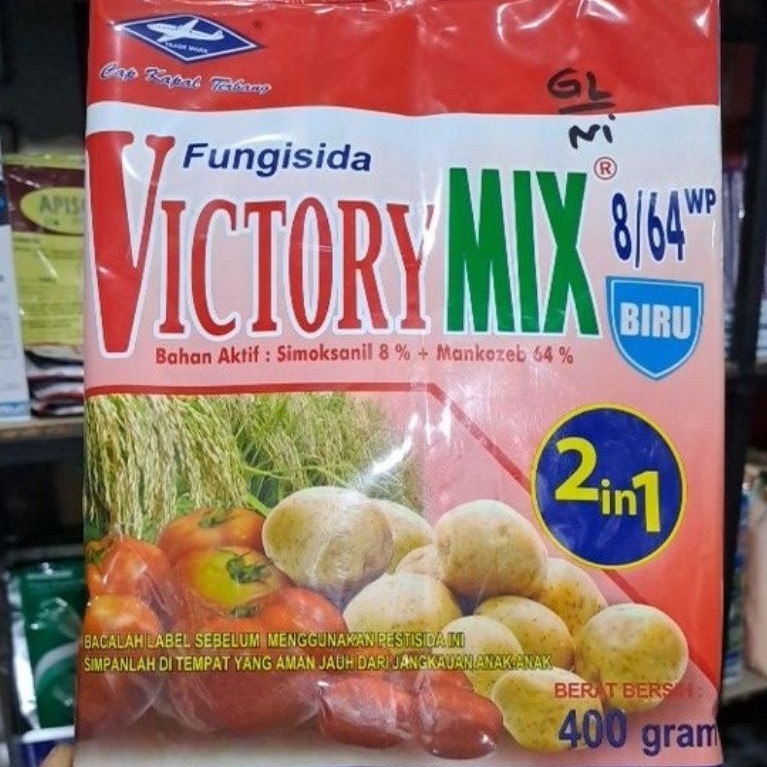 Fungisida VICTORY MIX 8/64 WP 400gr Fungisida Kontak dan Sistemik
