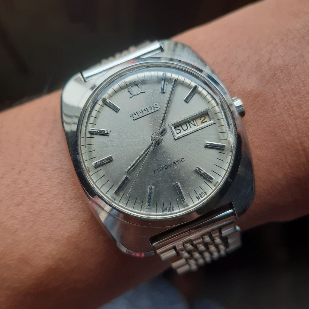 Jam Tangan Titus Geneve 3993 Automatic  Rare Vintage Full ORIGINAL